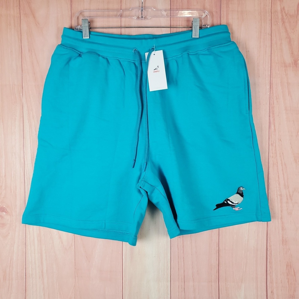 Staple Sweat Shorts Mens 2XL French Terry Lined Embroidered Pigeon